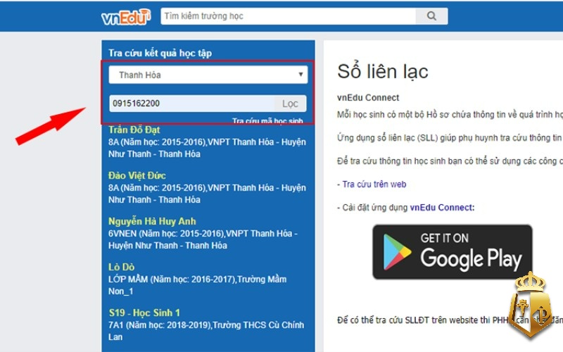 vnedu tra cuu diem va thong tin cua hoc sinh chinh xac 31 - VnEdu tra cứu điểm và hướng dẫn tra cứu chuẩn từ Typhu88