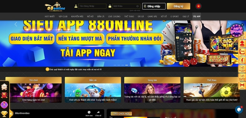 Nhà cái 88 online - Sân chơi giải trí ngập tràn ưu đãi