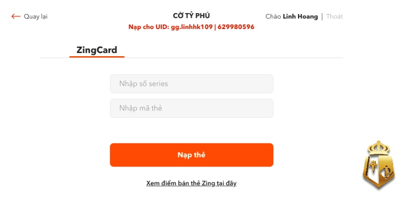 nap tien co ty phu huong dan nap tien sieu toc an toan 5 - Nạp tiền cờ tỷ phú - Hướng dẫn nạp tiền siêu tốc an toàn