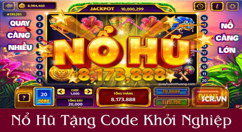 Game quay hủ tặng code khi đăng ký hấp dẫn trên TYPHU88